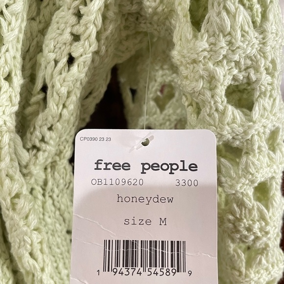 FREE PEOPLE Honeydew Sweet Talker Long Crochet Cardigan - Picture 5 of 12